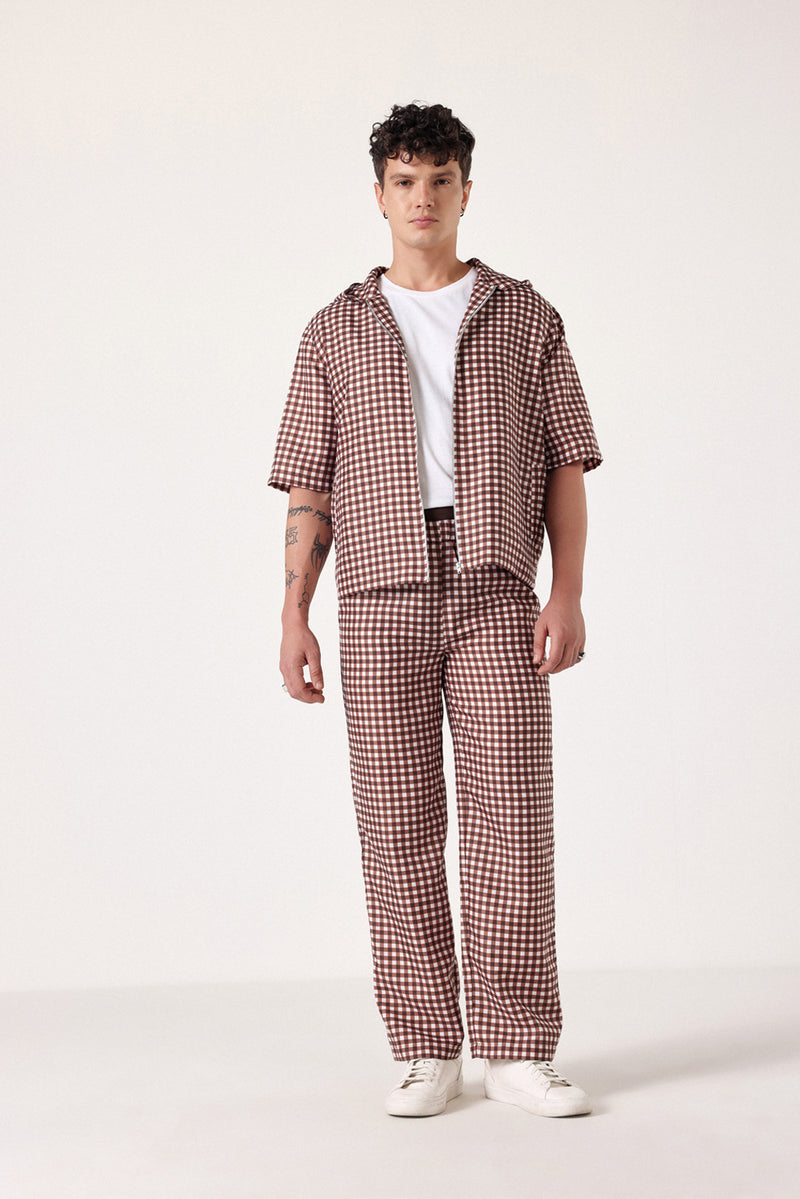 Verano Check Hoodie Shirt
