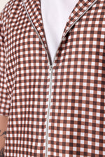 Verano Check Hoodie Shirt