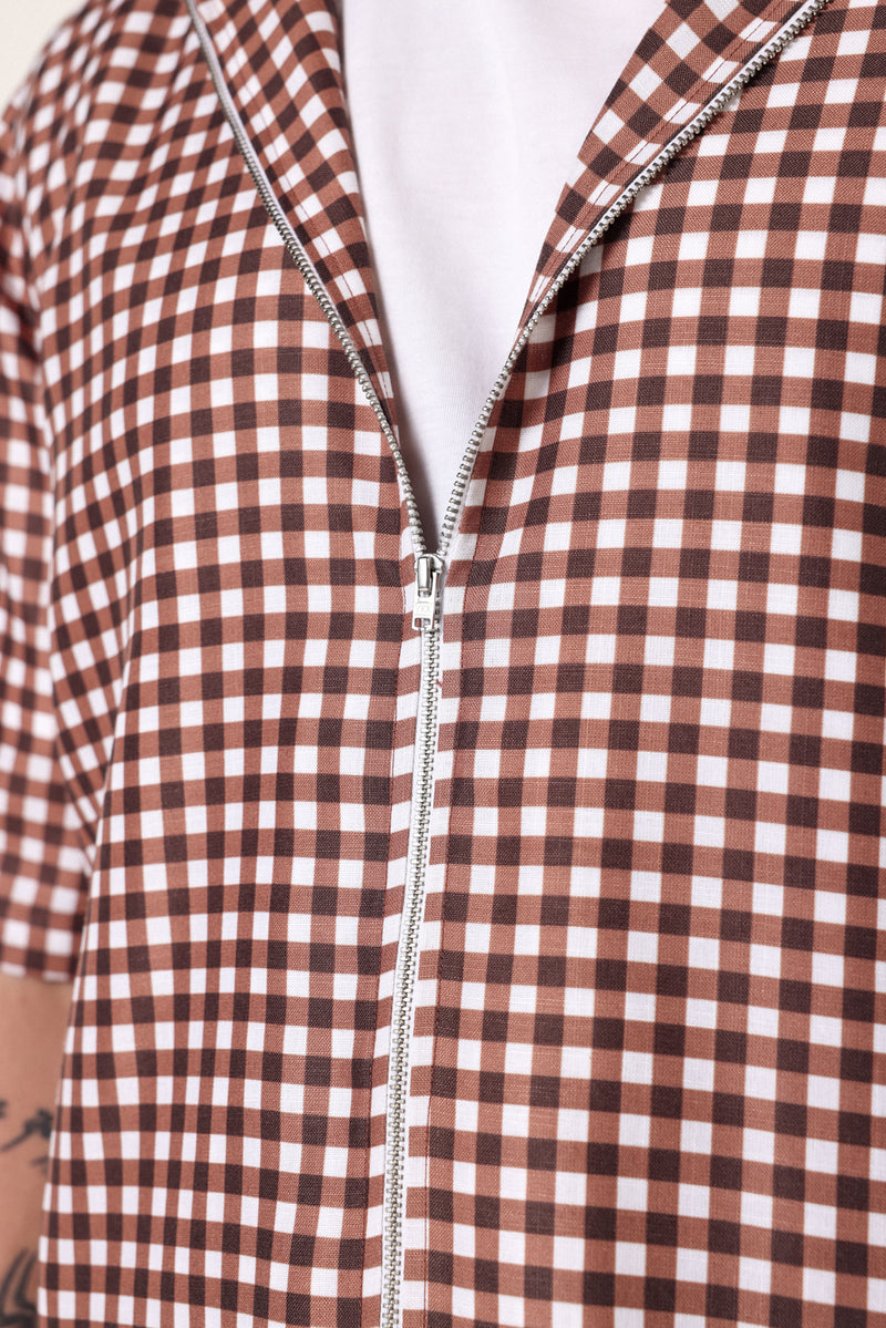Verano Check Hoodie Shirt