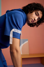 Don't PANIC It's ORGANIC Hoodie Tee - Dazzling Blue