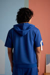 Don't PANIC It's ORGANIC Hoodie Tee - Dazzling Blue