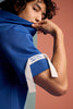 Don't PANIC It's ORGANIC Hoodie Tee - Dazzling Blue