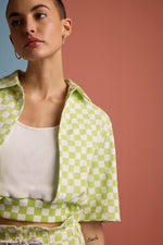 Checkmate Vibe Top -Apple Green