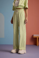 Checkmate Vibe Co-ord Set - Apple Green