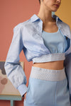 Gro-ove in Grid Co-ord Set - Ice Blue