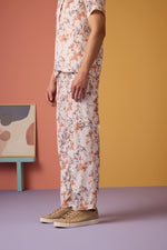 Floral Odyssey Pants - Caramel Brown