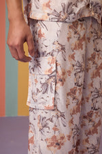 Floral Odyssey Pants - Caramel Brown