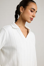 Tactile Pleated Co-ord Set - WH