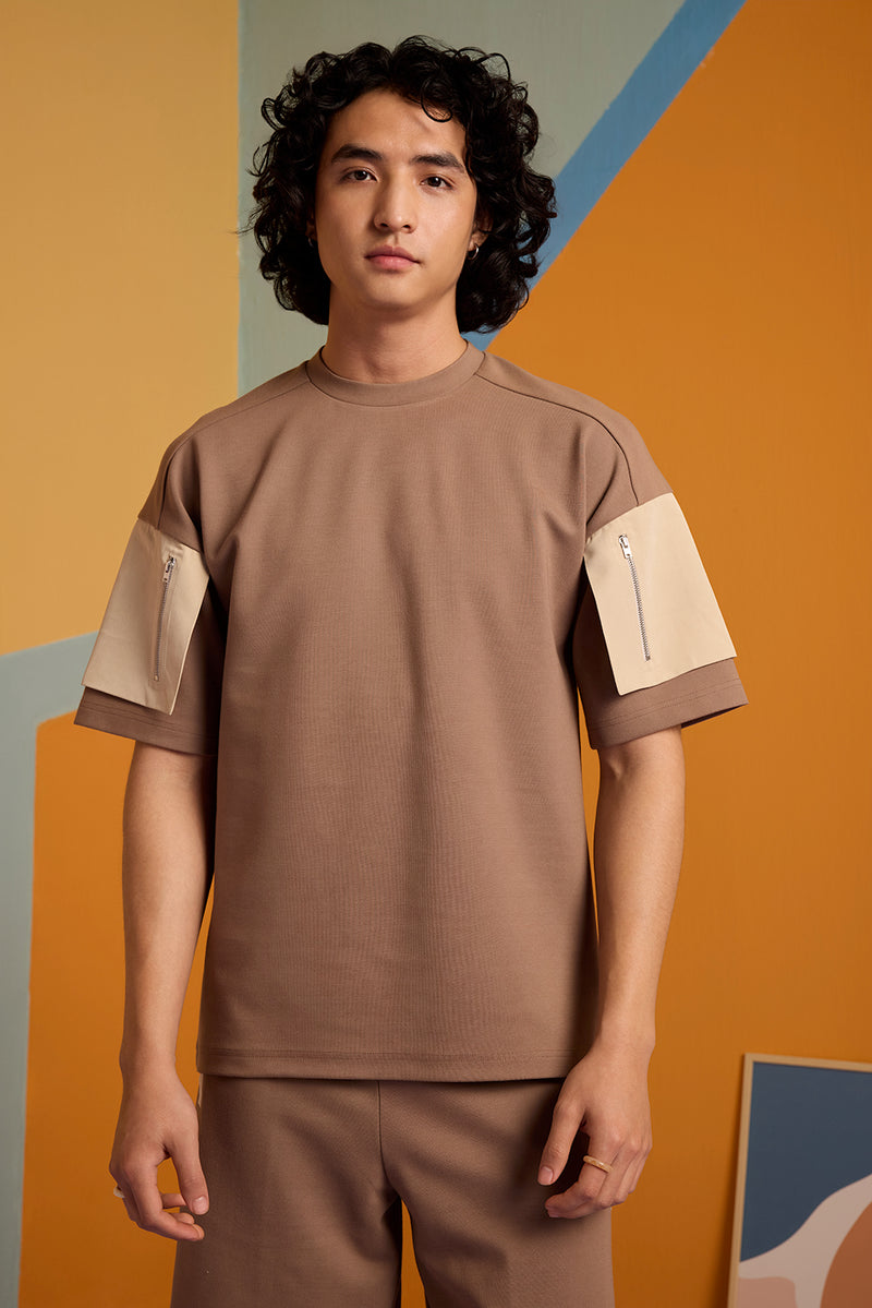 Walnut Wave 3D'Pocket Tee