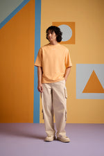 Kaizen Oversized Unisex Tee - Apricot Crush