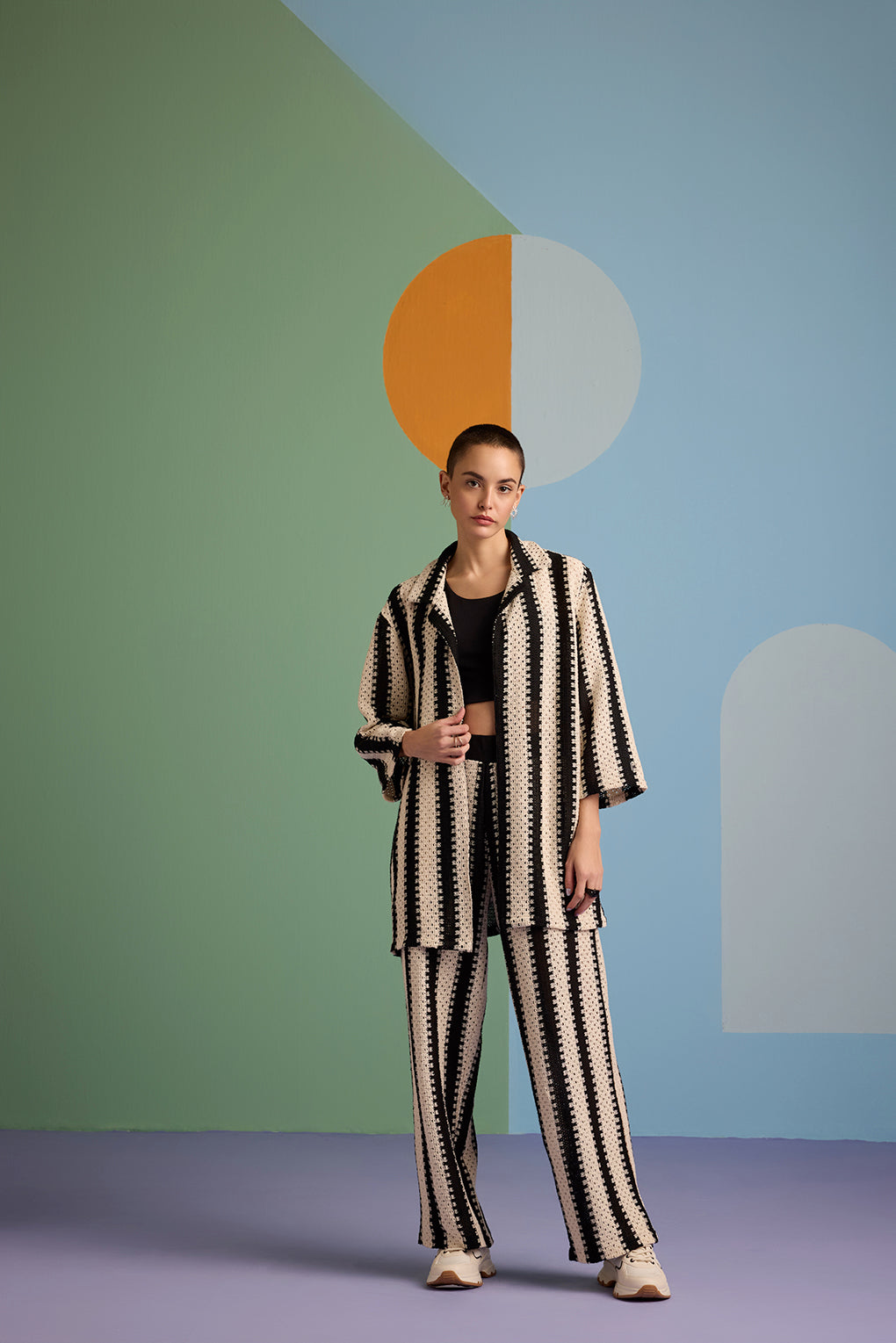 Stylish Crafted Crochet Co ord Set Muvazo