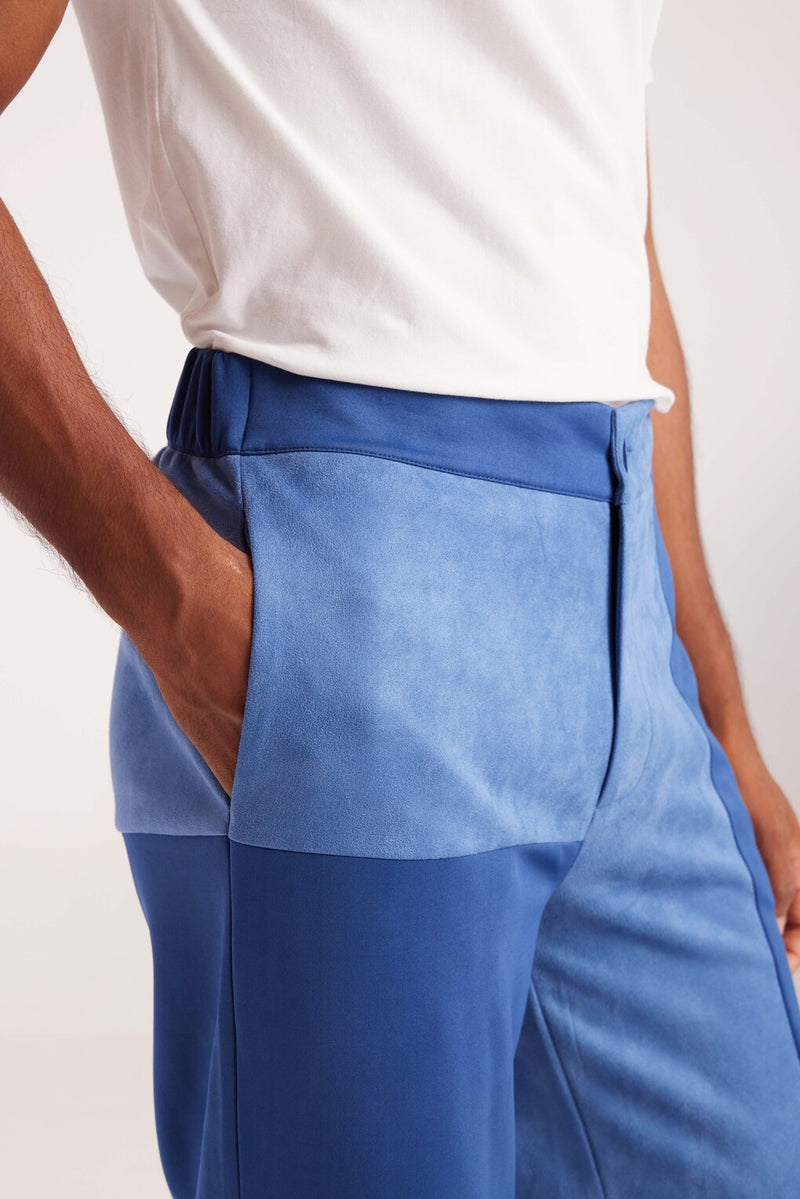 Ink-Blot Suede Pant