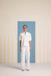 Layover Zip'up Top -  White