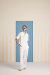 Layover Zip'up Co-ord Set - White