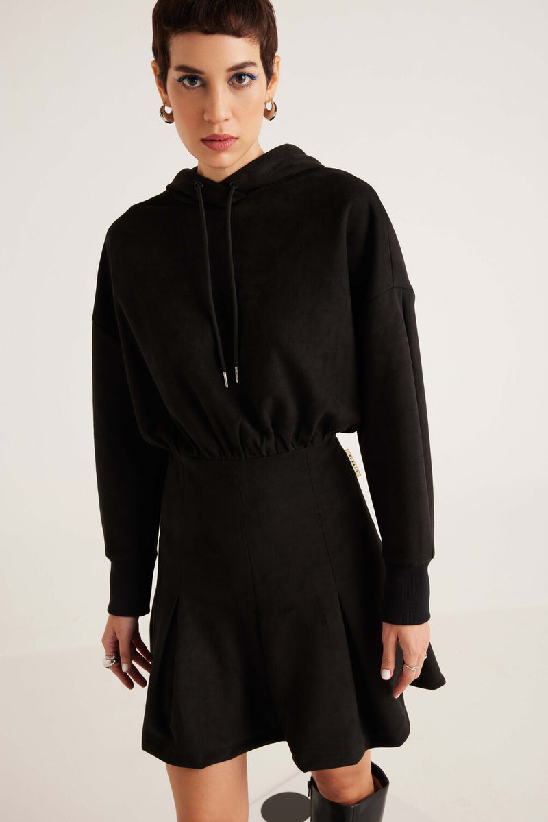 Black Suede - Sensation Couture Dress