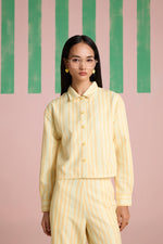 Buttercup Overlap Stripe Shirt