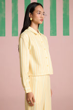 Buttercup Overlap Stripe Shirt