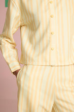 Buttercup Overlap Stripe Shirt