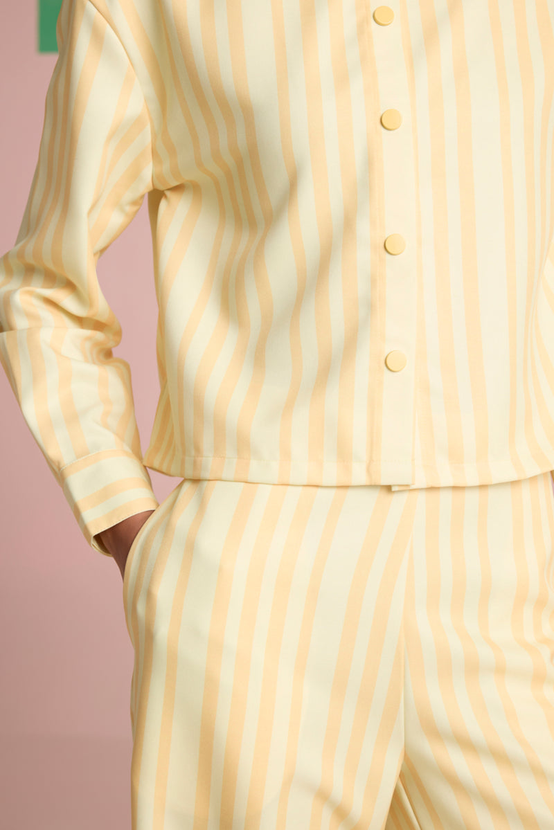 Buttercup Overlap Stripe Shirt