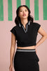 Breezy Texture Top - Black