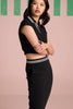 Breezy Texture Top - Black