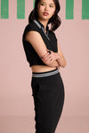 Breezy Texture Top - Black