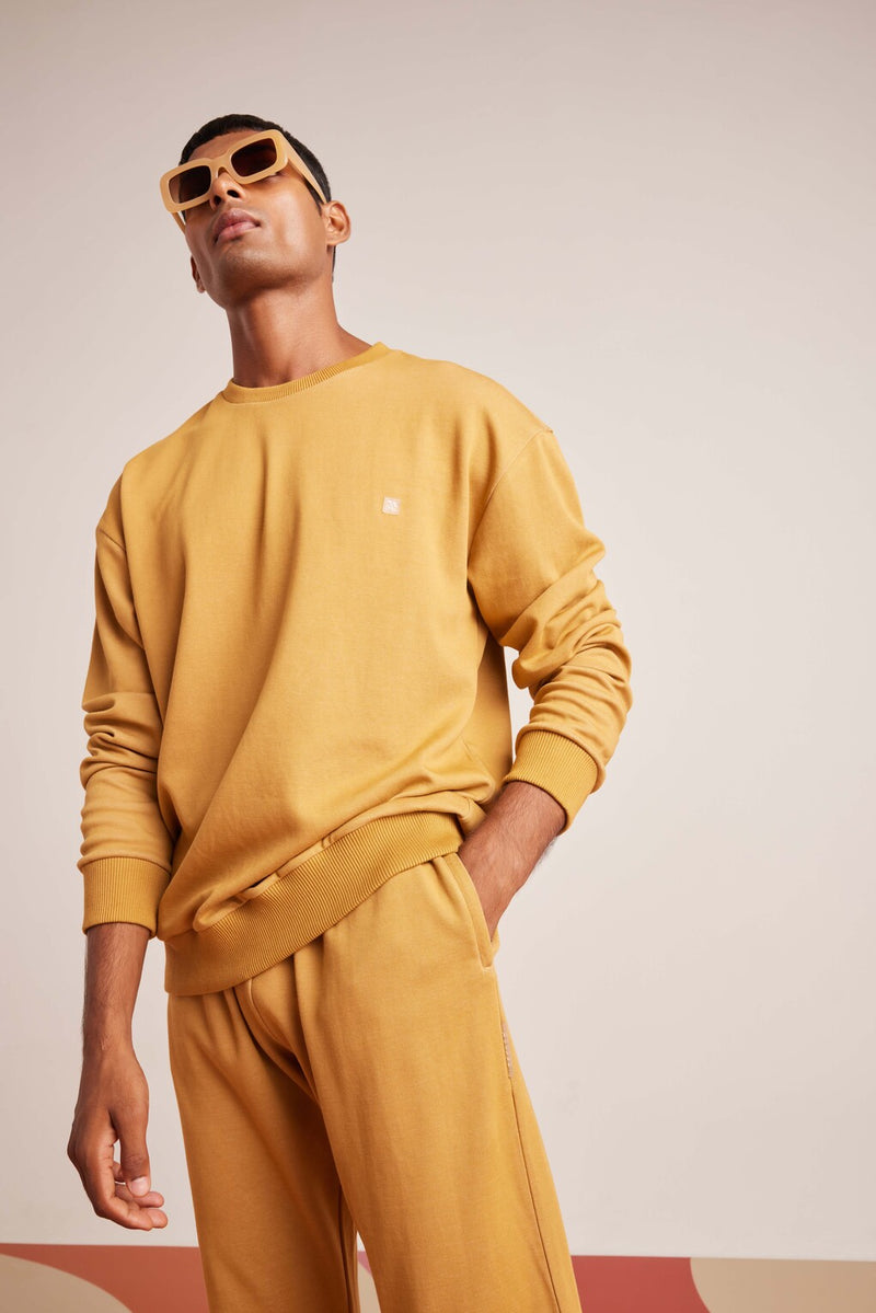 Camel Brown ComfyStyle Crew Co-Ord Set