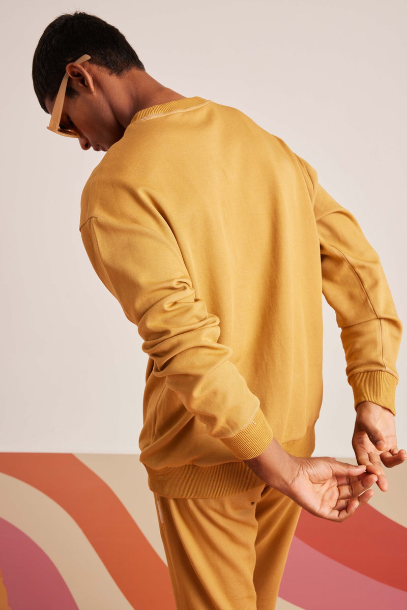 Camel Brown ComfyStyle Crew Co-Ord Set