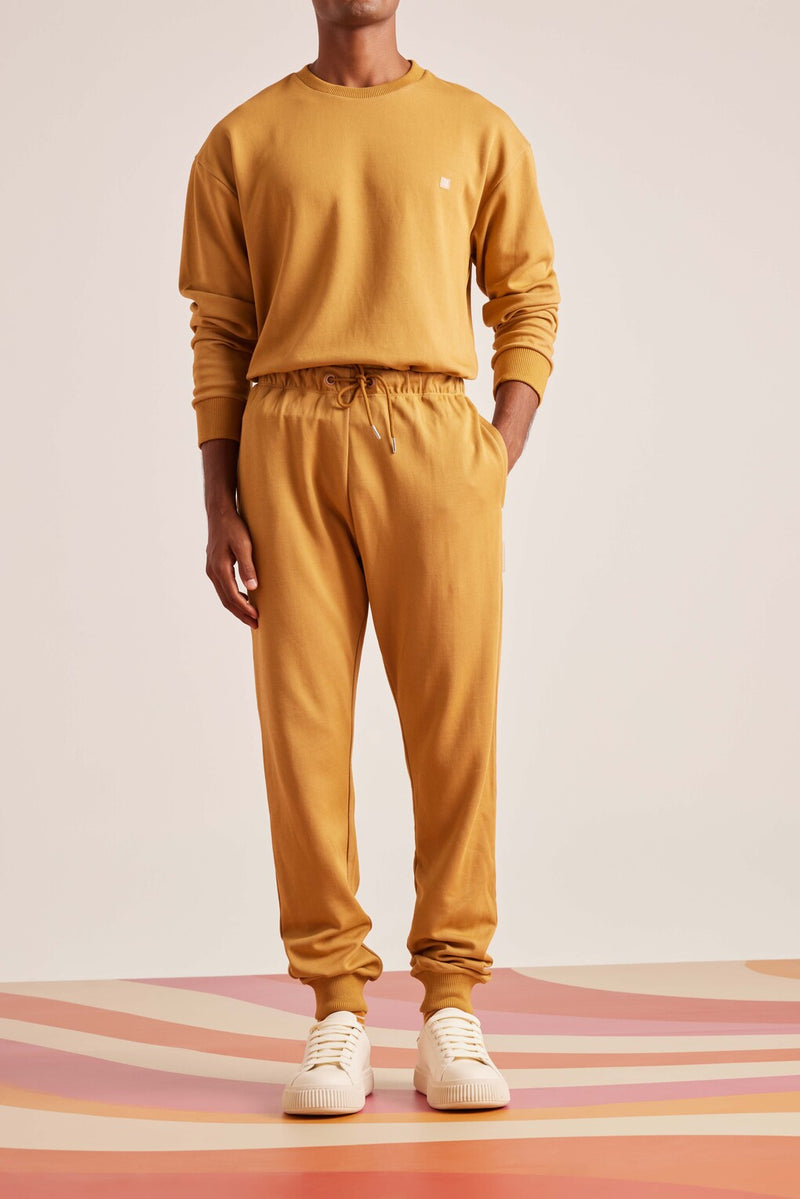 Camel Brown ComfyStyle Crew Co-Ord Set