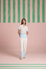 Serene Stitch Ombre Top - Sky Kelp