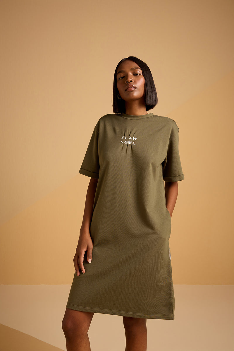 FLAW'SOME DRESS - Dark Green