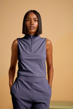 Orchid Oasis Zip-Up Top