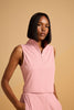 Blush Breeze Zip-Up Top
