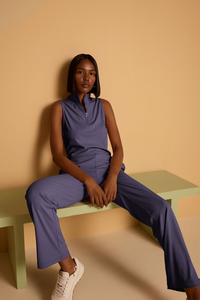 Orchid Oasis Zip-Up Top