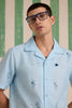 Flora Wave Linen Shirt