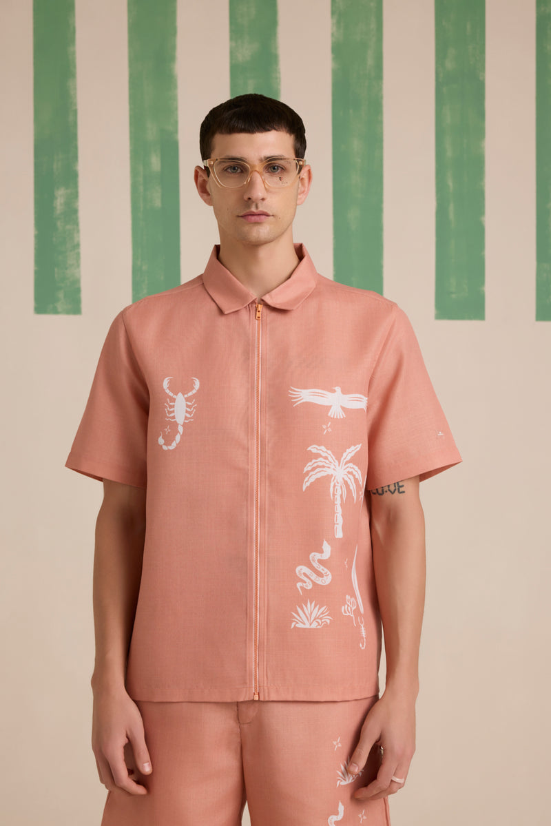 Verano Printed Linen Shirt