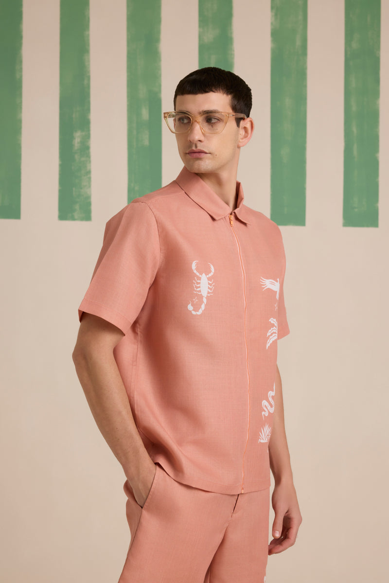 Verano Printed Linen Shirt