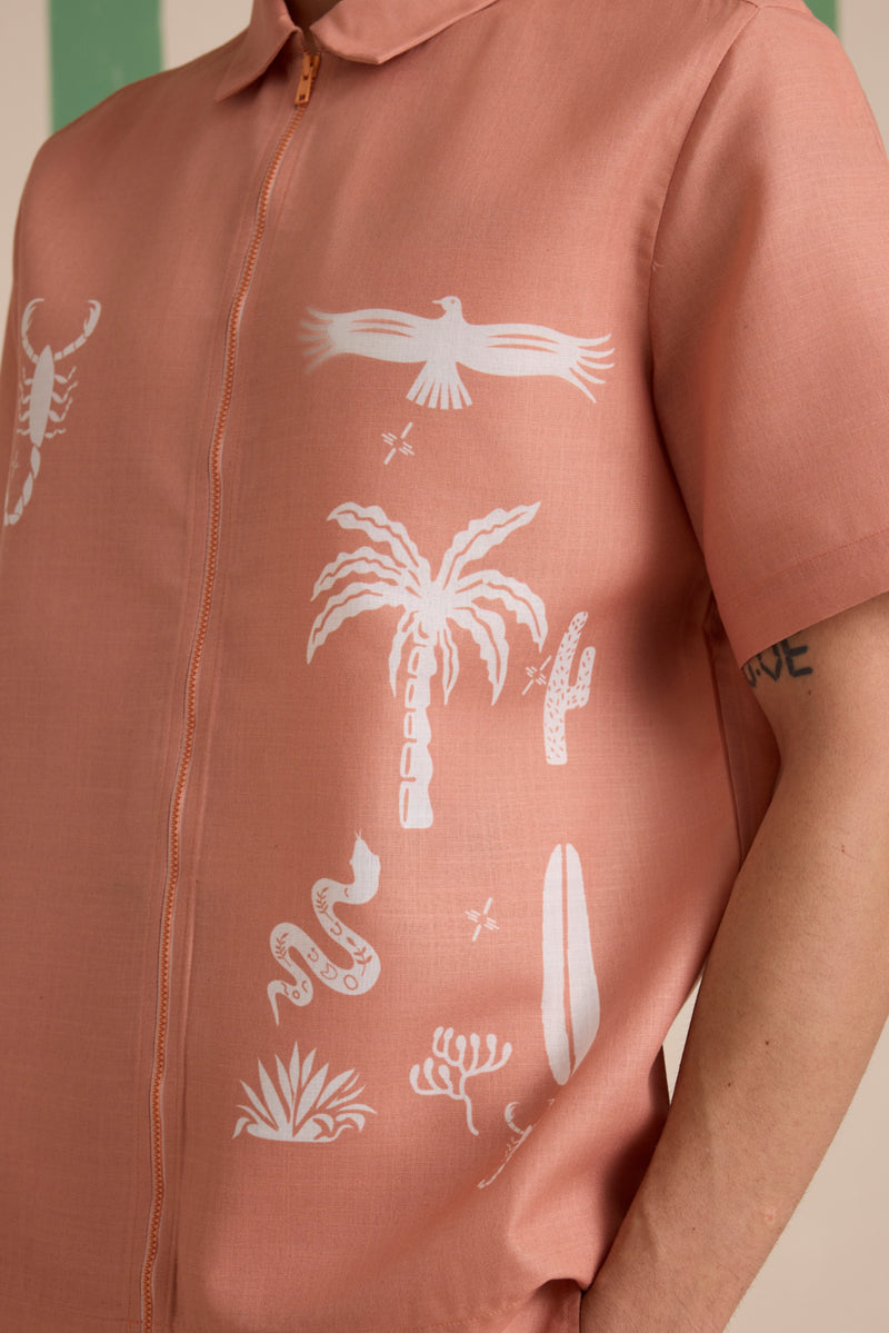Verano Printed Linen Shirt