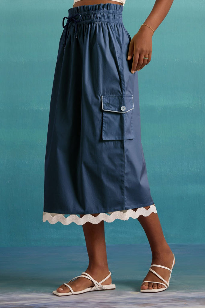 Eclectic-Edge Skirt - Coronet Blue