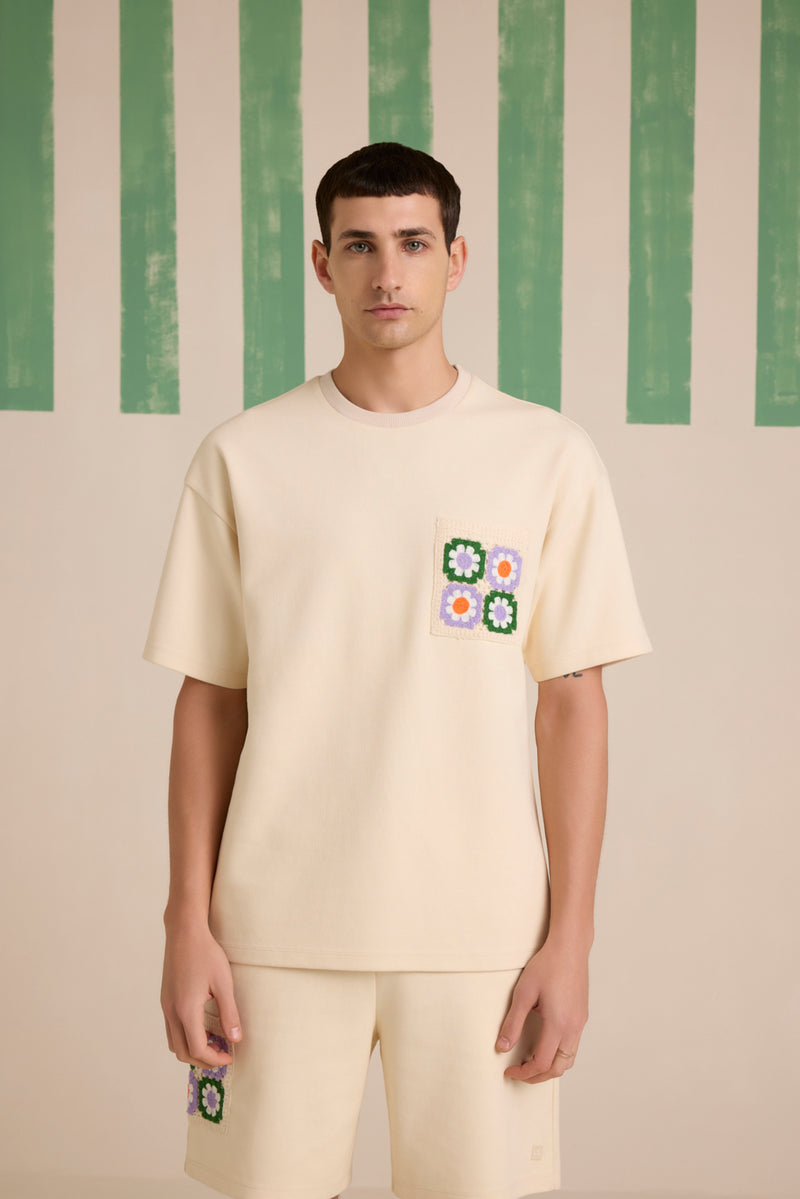 Coastal Crochet T-Shirt