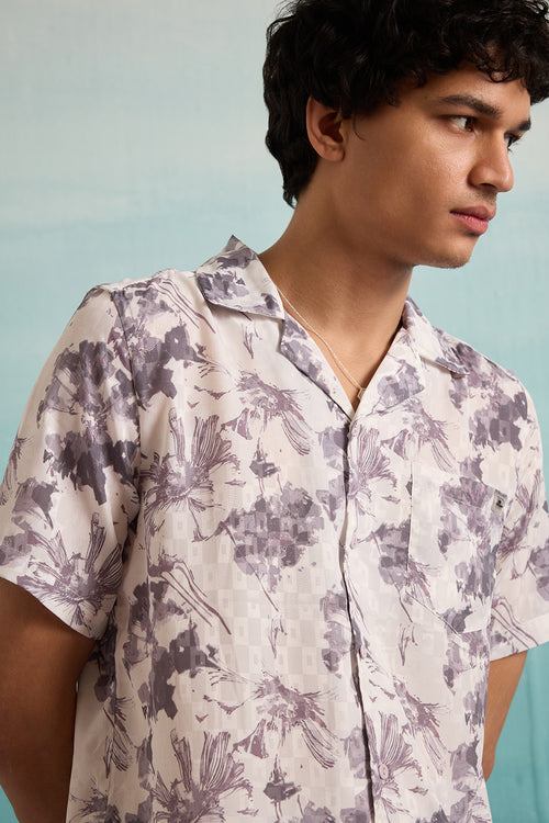 Floral Odyssey Shirt - Lilac