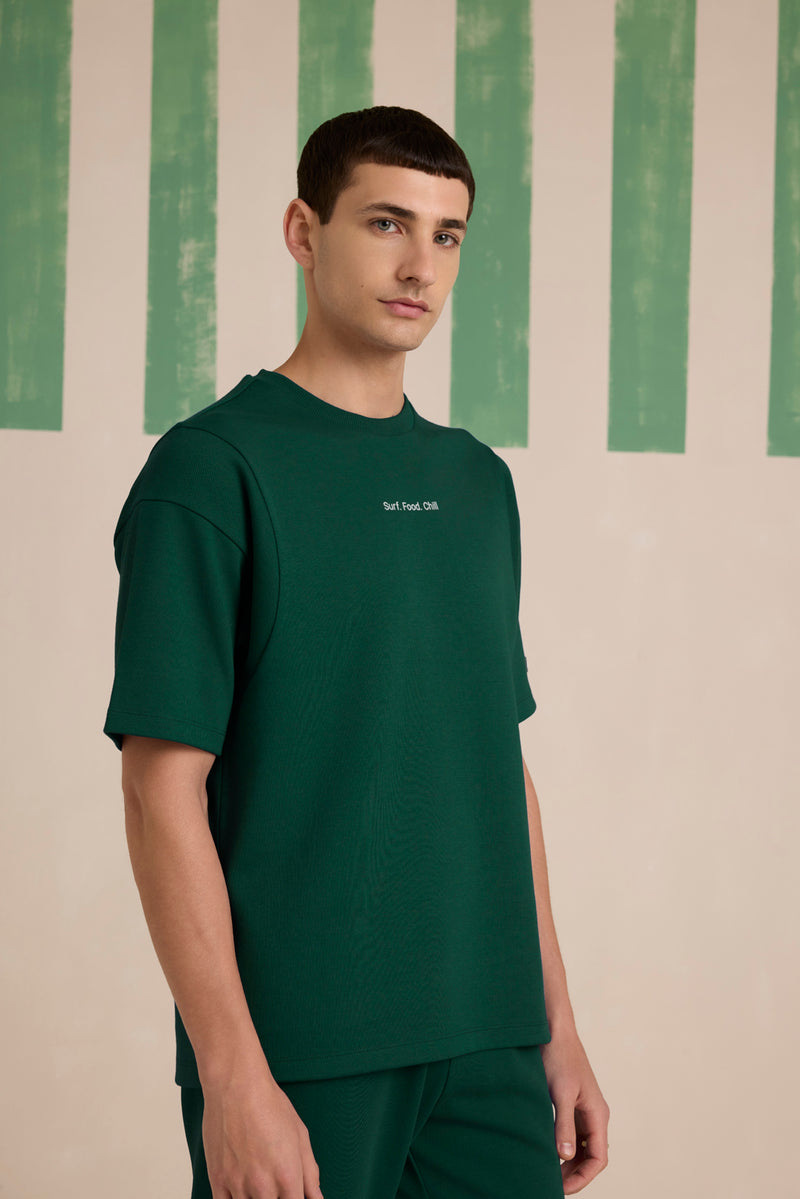 Ride the waves T-Shirt - Warm Green