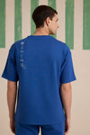 Ride the waves T-shirt - Cobalt Blue