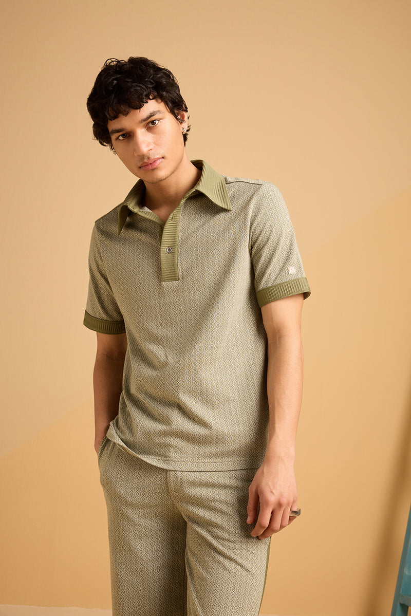 Jungle Jaunt Textured Polo