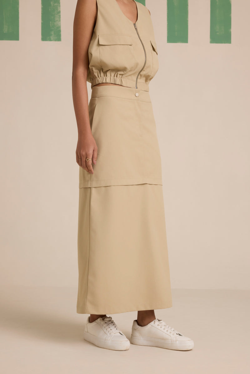 Sunbaked Zip'up Skirt