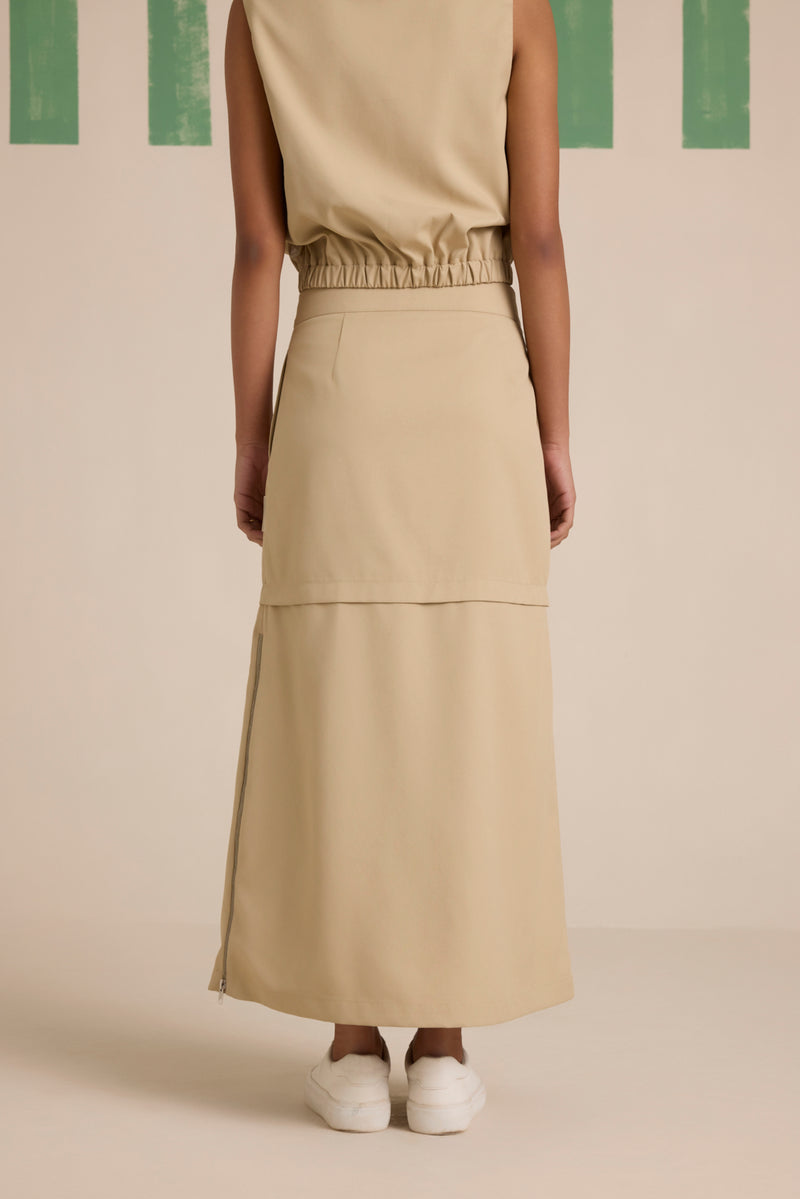 Sunbaked Zip'up Skirt