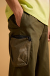 Coastal Comfort Slouchy Pants - Green Fig