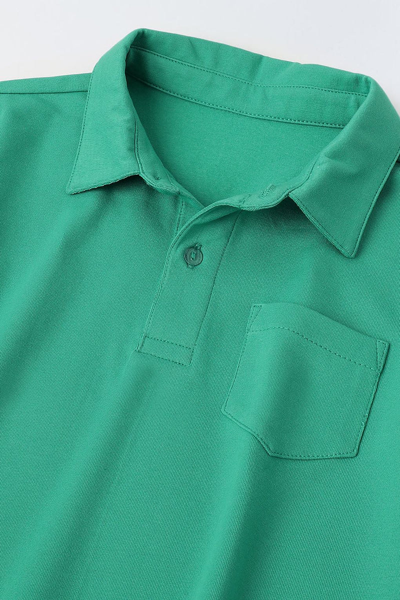Spunkies Boys Polo Everyday Play Sets- Green