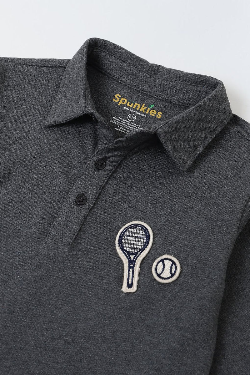Spunkies Boys Dark Green Polo T-Shirt
