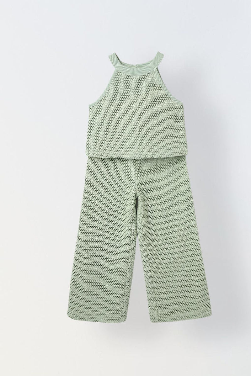 Spunkies Green Crochet Co-ord Set